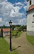 Pohled od kostela směrem do vesnice