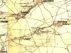 Pohlody (Pahlet) na mapě z 19. století