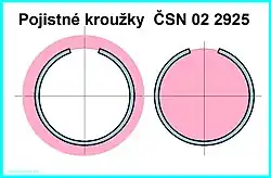 Pojistný kroužek drátěný