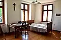 Pokoj Josefa Toufara na faře v Číhošti