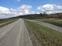 Kopec Widok z hráze polderu Racibórz Dolny