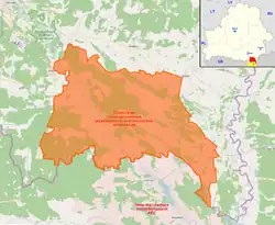 Mapa Poleské státní radiačně-ekologické rezervace na mapě Běloruska