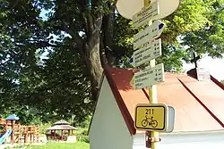 Turistický rozcestník v Polevsku