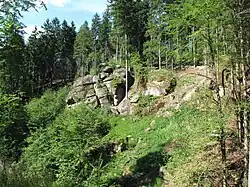 Polické stěny u cesty směrem k Suchému Dolu