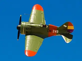 Polikarpov I-16 typ 10 (CM-249), 3 Esquadrilla de Moscas, 21 Grupo de Caza, španělské republikánské letectvo