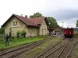 Historický vlak v Polné.