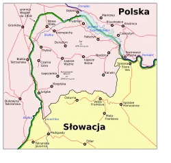 Polská mapa Polské Spiše