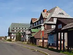 Pomezní boudy směrem ke státní hranici