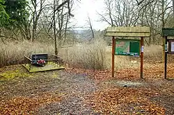 Pomník a infotabule v místě zaniklé Čisté