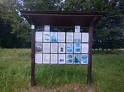 Informační tabule u místa vysazení, Požáry na Křivoklátsku