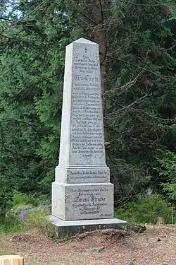 Pomník Porscheho smrti, foto 2017