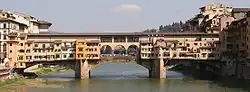 Ponte Vecchio, pohled z mostu sv. Trojice
