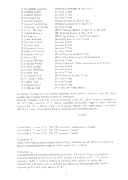 Popravní protokol z 30. června 1942 (2. strana, překlad do češtiny)