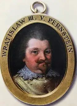 Portrétní medailon Vratislava Eusebia z Pernštejna