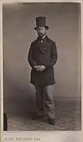 Asmund Olavsson Vinje, carte de visite, asi 1865, Nasjonalbiblioteket