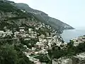 Positano, pohled ze západu
