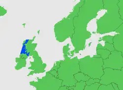 Znázornění polohy Skotského moře