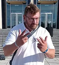 Lubomír Volný na setkání s voliči v Brně, září 2021