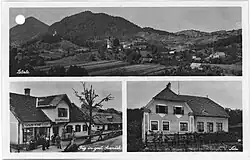 Vesnice Žetale na historické pohlednici