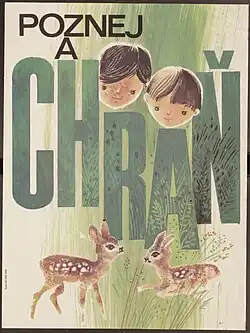 Plakát "Poznej a chraň", 1979.
