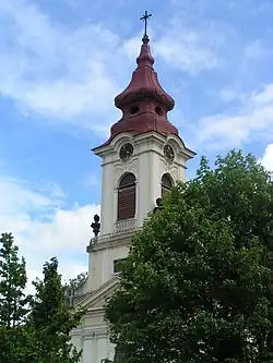 Věž kostela Nanebevzetí Panny Marie v Postoloprtech