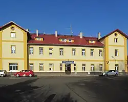 Pohled na čelní fasádu