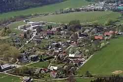 Letecký pohled na Brnou