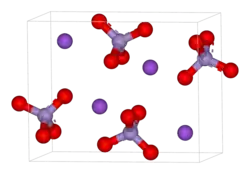 Buňka krystalové mřížky manganistanu draselného