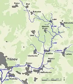 Povodí potoka Lubě