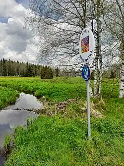 Údolský potok na státní hranici