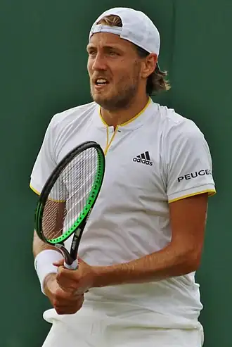 Lucas Pouille ve Wimbledonu 2017