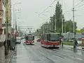Tramvaje ve směru Libeňský most