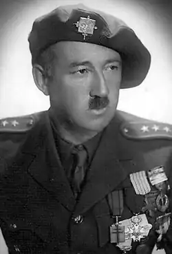 Otto Wagner jako podplukovník čs. armády, cca 1945