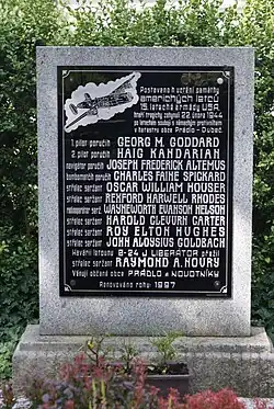 Pamětní deska americkým letcům