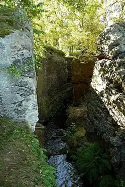 Průrva Břehyňského potoka u Břehyňského rybníka