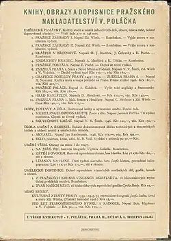 Dobová inzerce nakladatelství z roku 1947