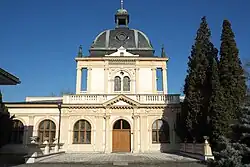 Obřadní síň na Novém židovském hřbitově na Olšanech