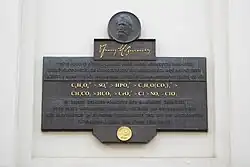 Pamětní deska připomínající působení Franze Hofmeistera v Praze
