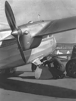 Praga E-210 a umístění motorů Walter Minor 4 (1937)