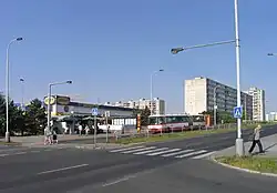 Nákupní středisko Jasná na sídlišti Lhotka