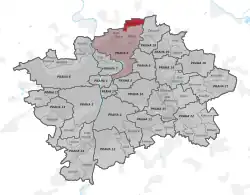 Praha-Březiněves na mapě