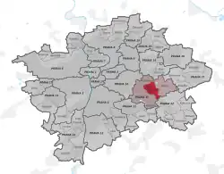 Praha-Dolní Měcholupy na mapě