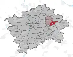 Praha-Dolní Počernice na mapě