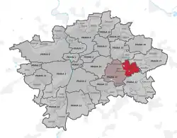 Praha-Dubeč na mapě