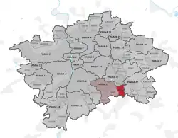 Praha-Křeslice na mapě