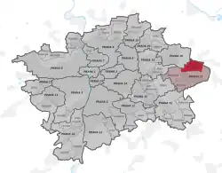 Praha-Klánovice na mapě