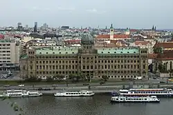 Budova MPO nad náplavkou Na Františku