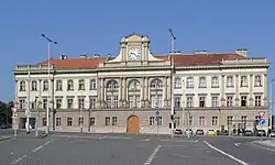 Hlavní budova, fasáda na Pohořelci