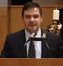 Karel Březina během zasedání Zastupitelstva HMP