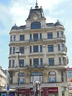 Mottlův dům, pohled z Národní třídy